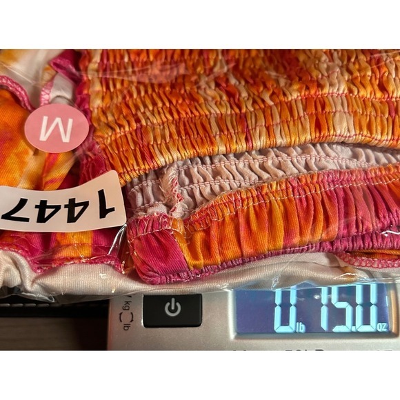 Unbranded Women Medium Tie Dye Palazzo Pants Boho Festival Wide Leg Smock Waist - Picture 7 of 7